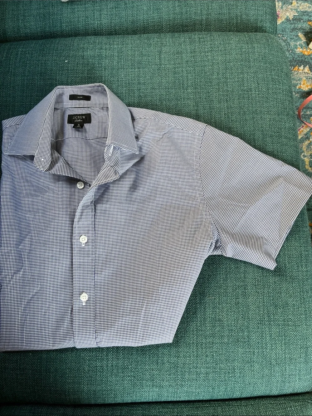 J. Crew blue white